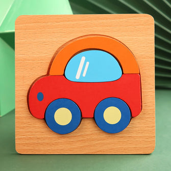 Jouets de barre de puzzle 3D en bois Montessori