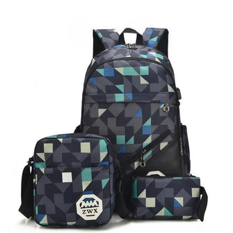 Checkered Backpack And Lunch Bag Set - Sticky Balls Boutique