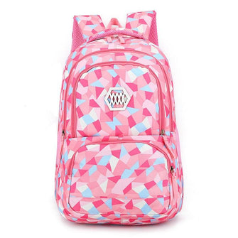 Geometric Print School Backpack - Sticky Balls Boutique