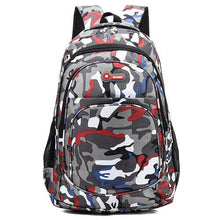 Red And Blue Camo Design High-Quality Teen Backpacks - Sticky Balls Boutique