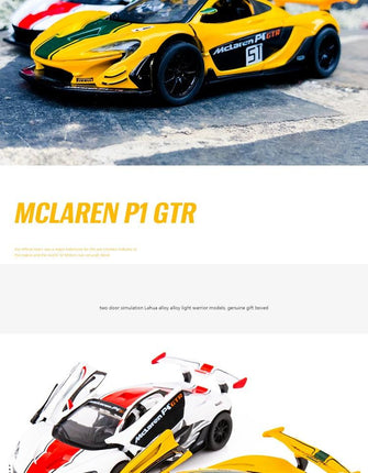1:32 McLaren P1 GTR Le Mans Alloy Supercar Car - Sticky Balls Boutique